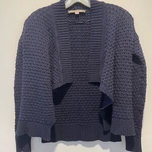 Loft Navy Blue Knit Cardigan Small